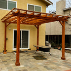 Super Deck Solid Redwood Pergola