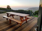 Best Redwood Super Deck Picnic Table