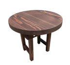 Best Redwood Handcrafted Round Side Table