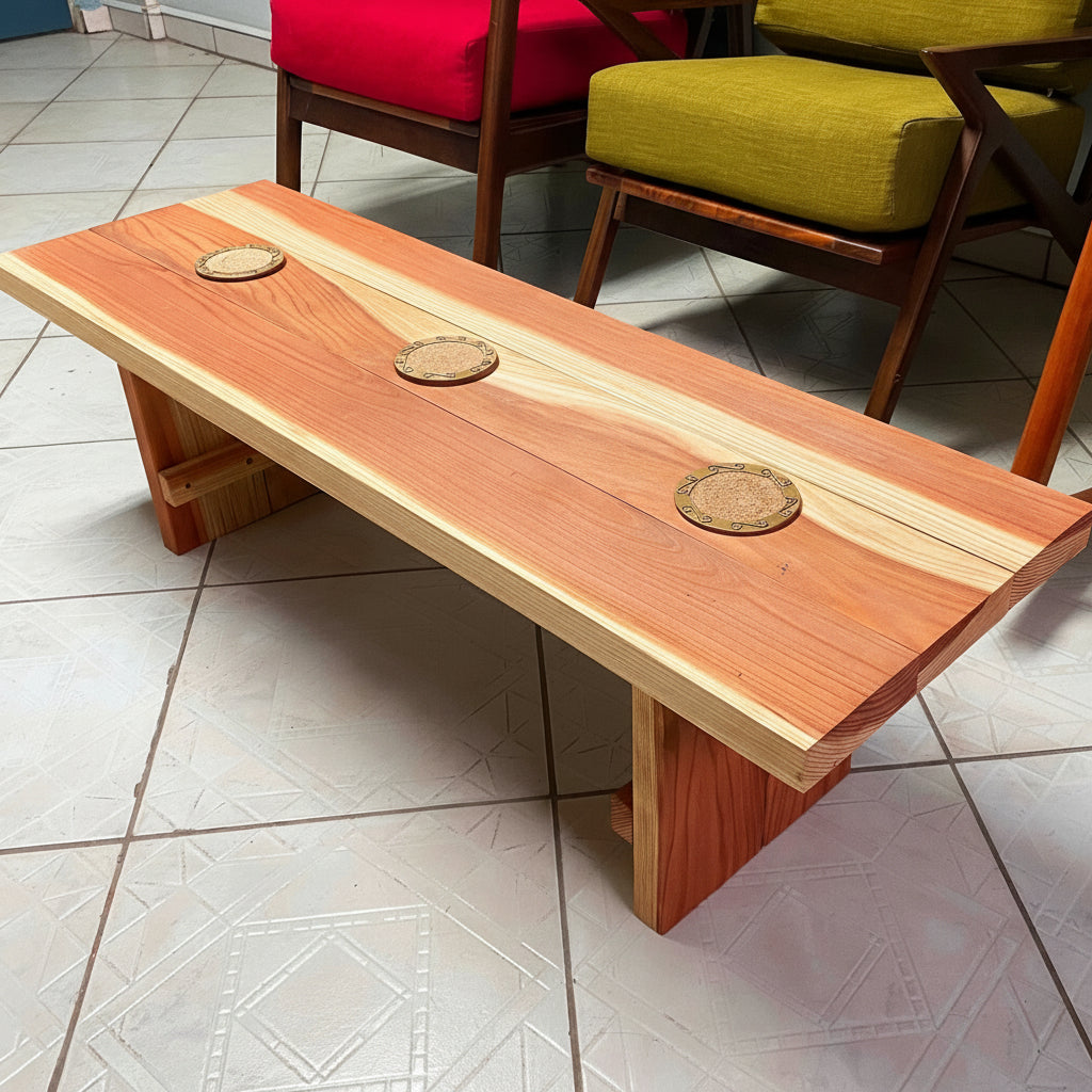 San Obispo Redwood Coffee Table