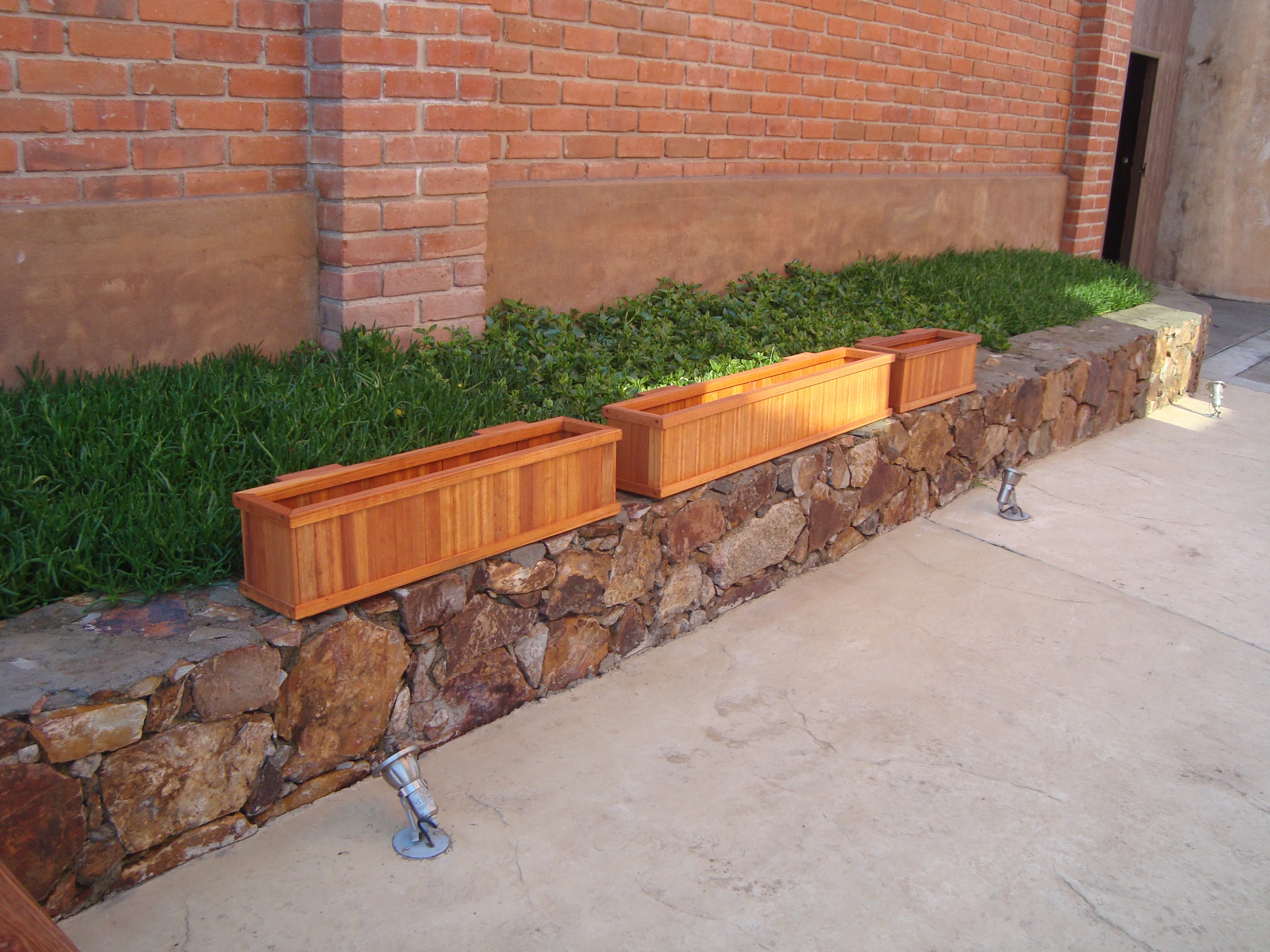 Handcrafted Redwood Window Box