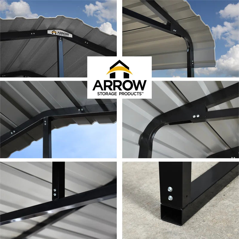Galvanized Steel Carport, 20X24X9
