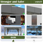 12 Ft. W X 10 Ft. D Aluminum Pergola with Adjustable Louvered Roof, Waterproof Curtains and Nets