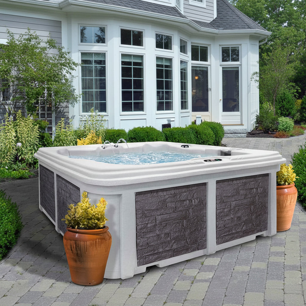 Arcadia 8' Luxury 7-Person Spa with Dual Captain’s Chairs