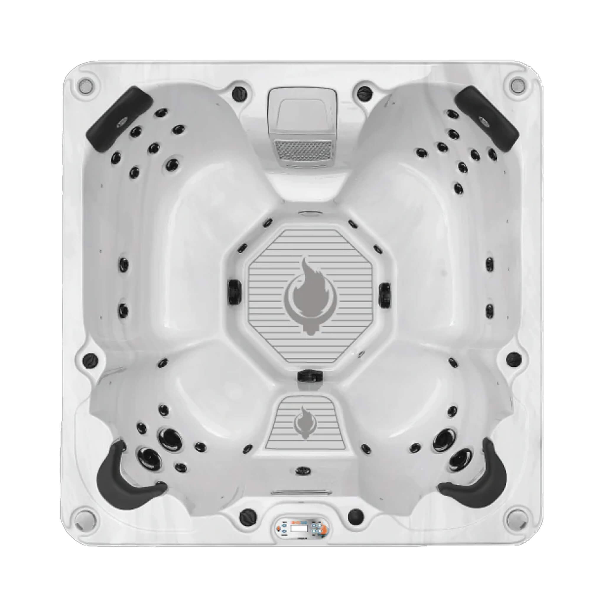 Louisiana 7-Person Luxury 46-Jet Spa with Cascading Waterfall [LS7K]