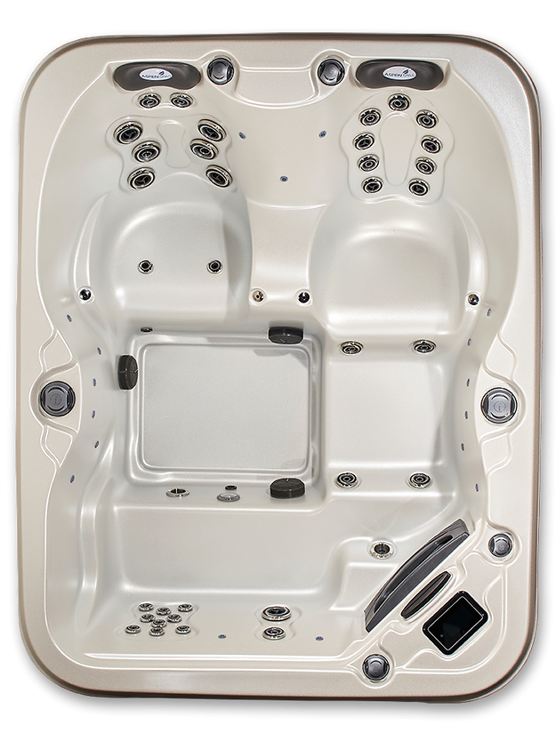 Quattro 4-Person Spa with Integrated Lounger and Captain’s Chair
