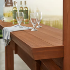 Ashland 10' x 14' Cedar Pergola with Integrated Serving Bar and PowerPort