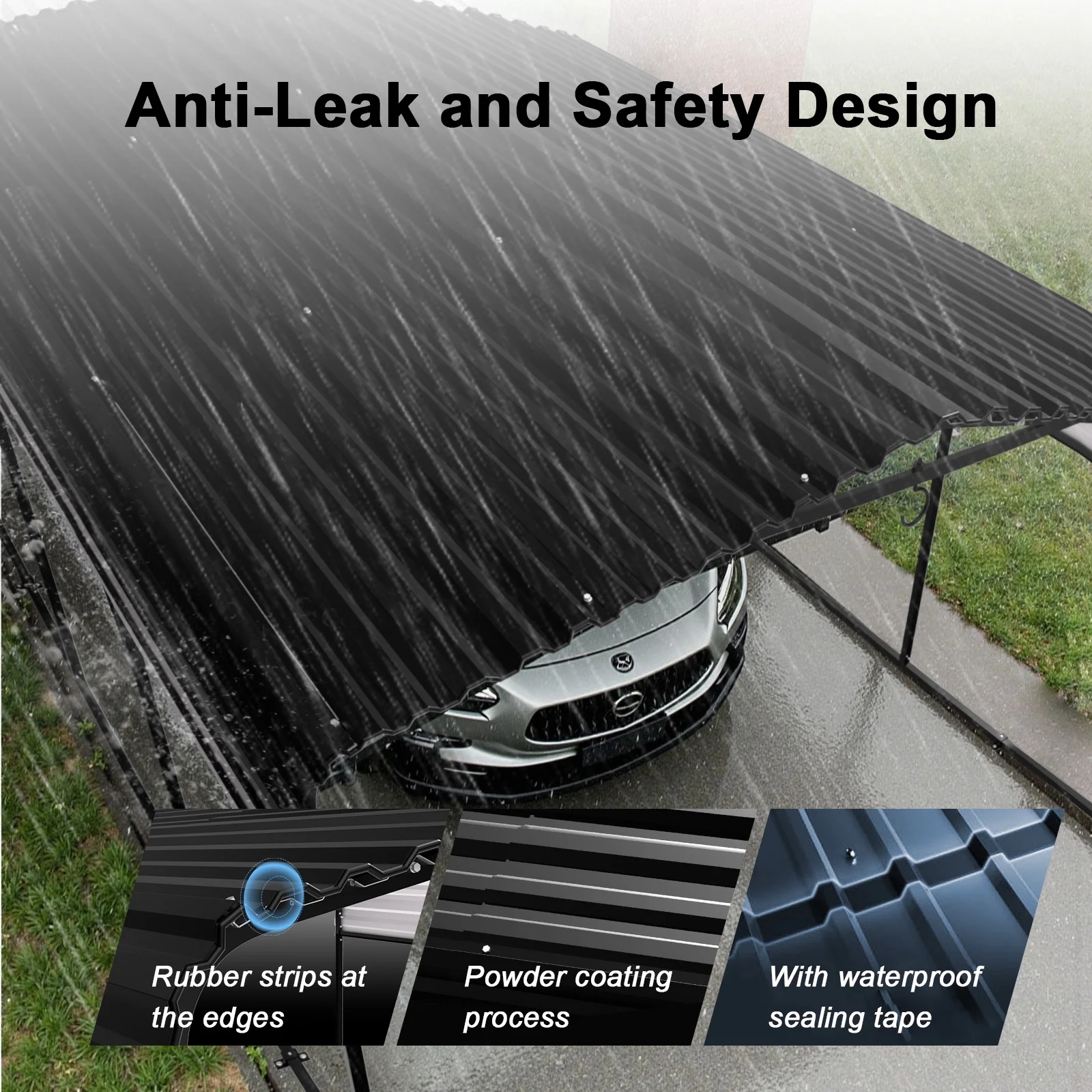 12' x 20' Reinforced All-Weather Metal Carport