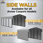 Galvanized Steel Carport, 20X24X9