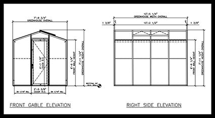 Palmetto 8' x 10' Greenhouse by Janco