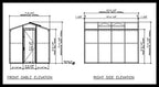 Palmetto 8' x 10' Greenhouse by Janco