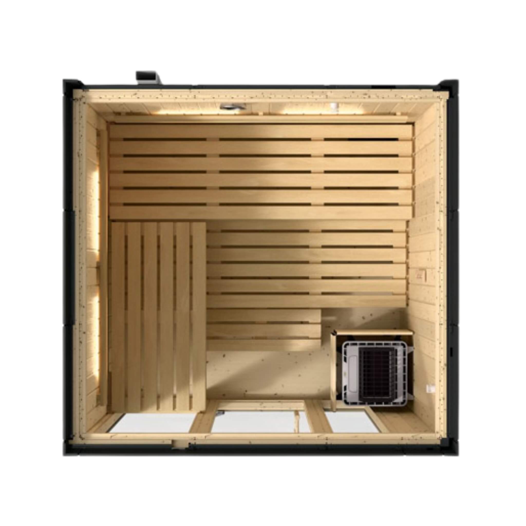 Kohler C1 Graphite Gray Freestanding Alcove Sauna Kit (SAK93182)