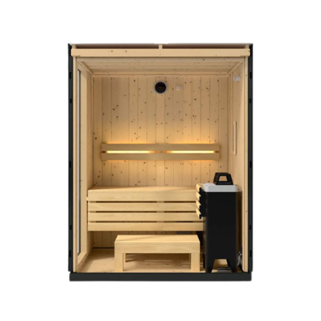 Kohler C1 Graphite Gray Freestanding Alcove Sauna Kit (SAK93182)