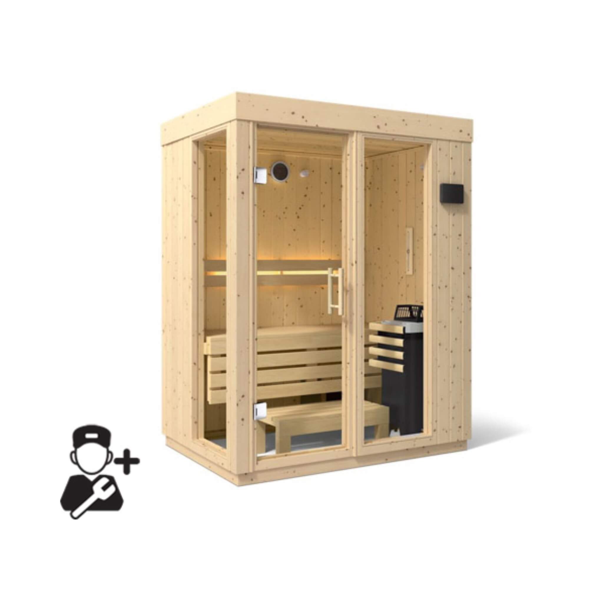 Kohler C1 Scandinavian Spruce Outdoor Sauna SAK60418