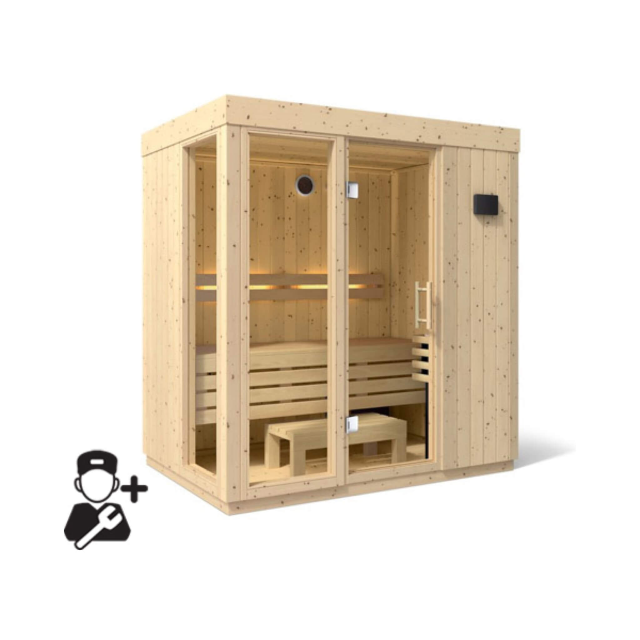 Kohler C1 Scandinavian Spruce Outdoor Sauna SAK60418