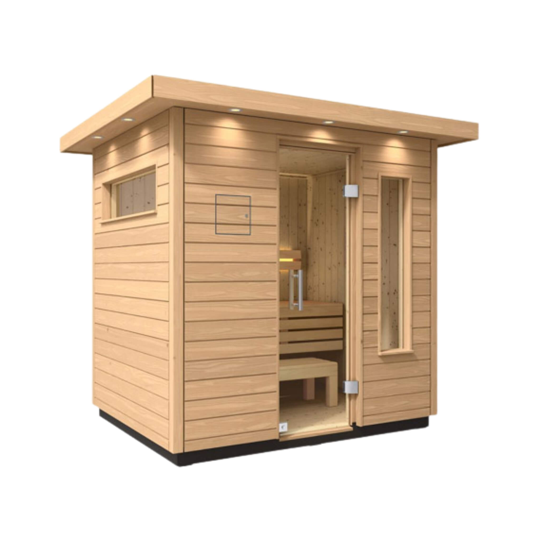 Kohler C2 Douglas Fir & Scandinavian Spruce Outdoor Sauna - SAK25973