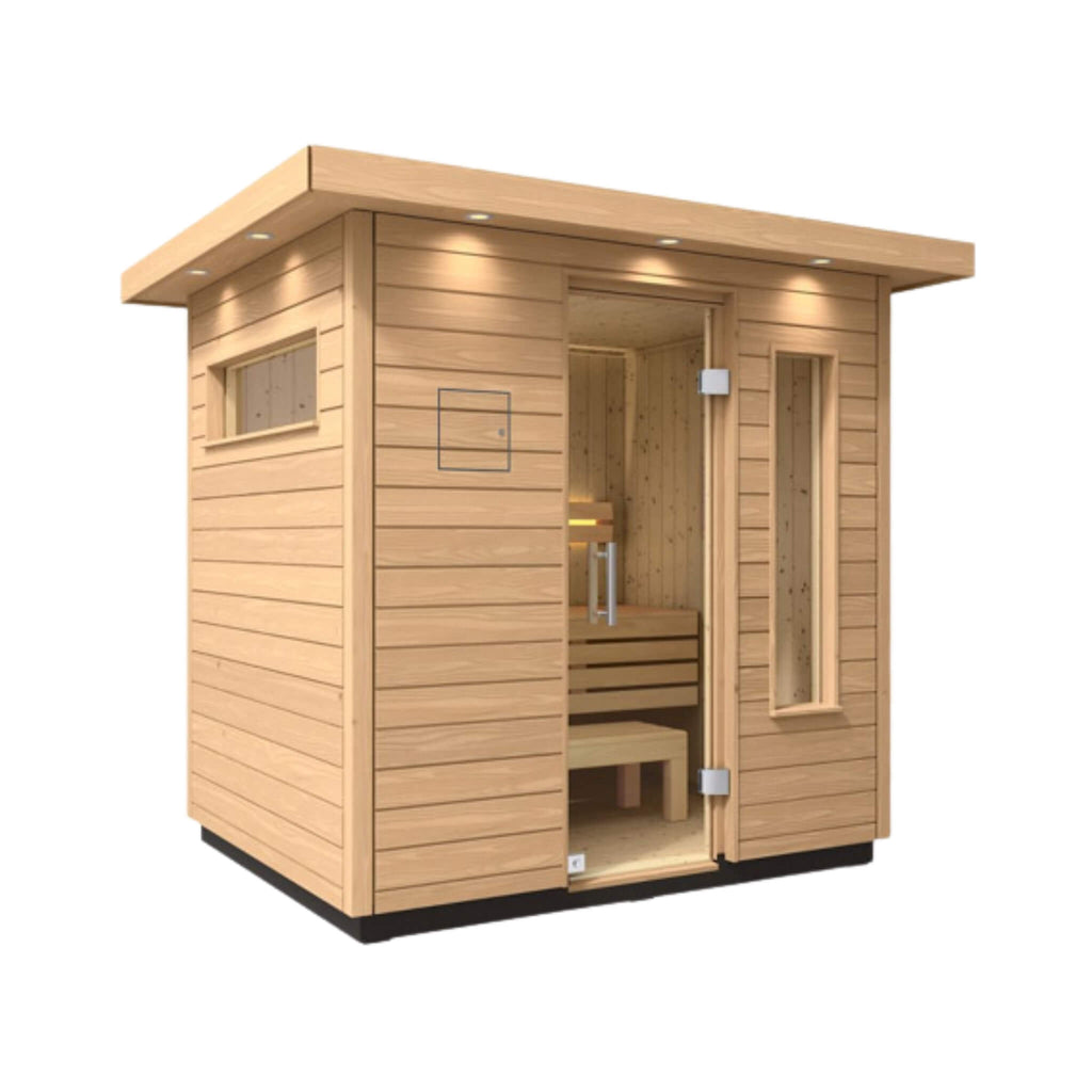 Kohler C2 Douglas Fir & Scandinavian Spruce Outdoor Sauna - SAK25973