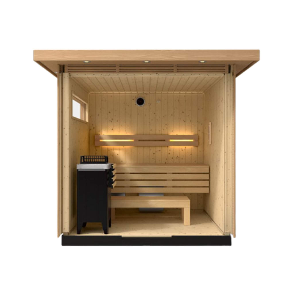 Kohler C2 Douglas Fir & Scandinavian Spruce Outdoor Sauna - SAK25973