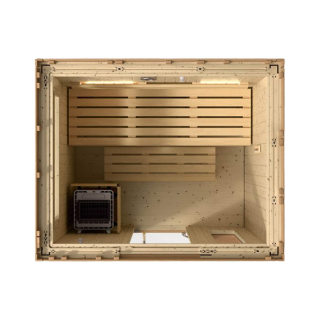 Kohler C2 Douglas Fir & Scandinavian Spruce Outdoor Sauna - SAK25973