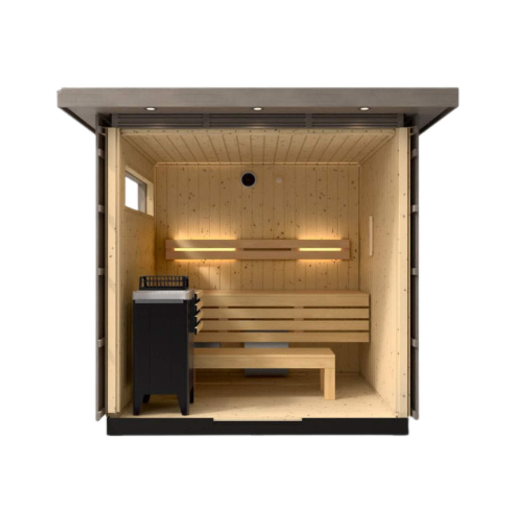 Kohler C2 Weathered Gray Spruce Outdoor Sauna (SAK39184)