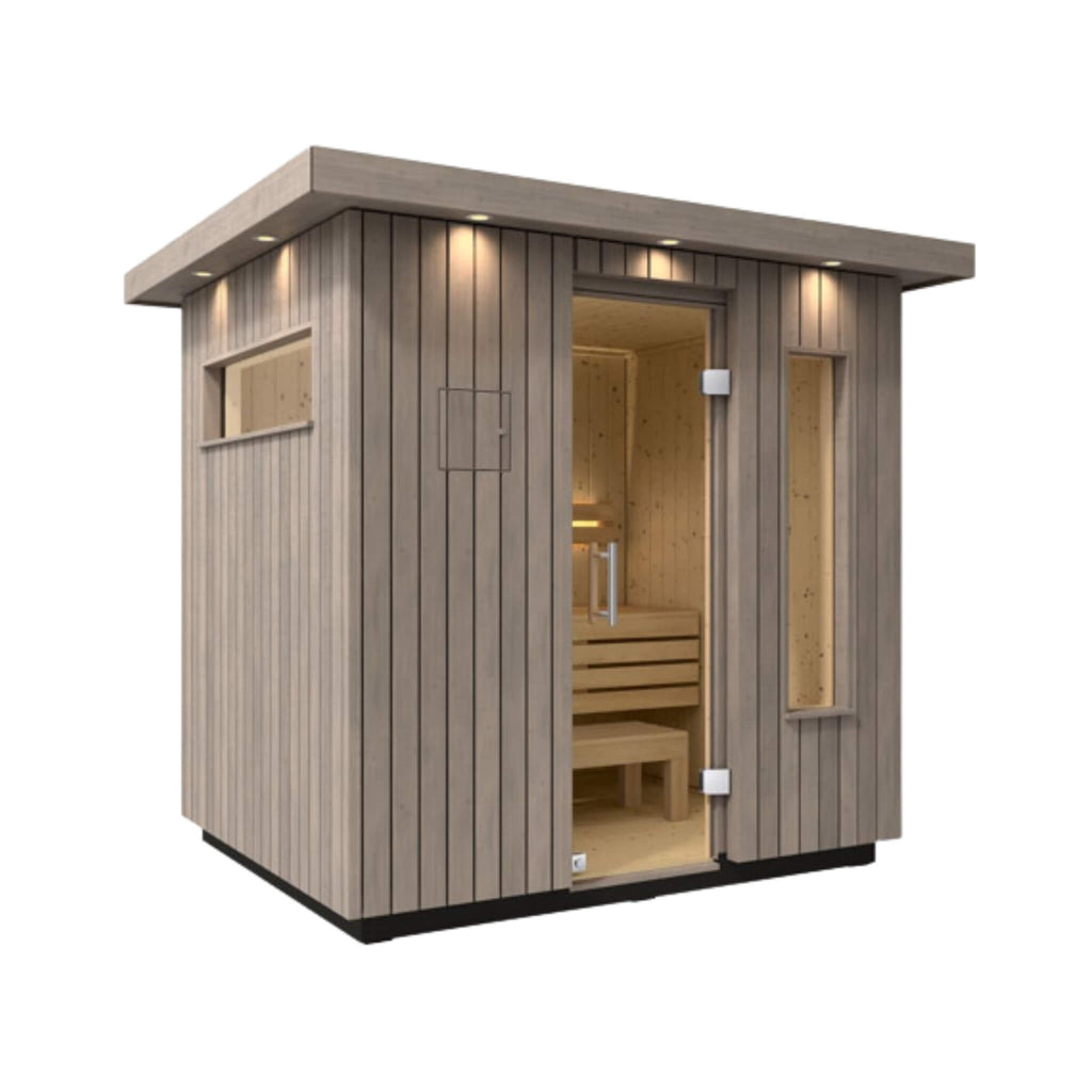 Kohler C2 Weathered Gray Spruce Outdoor Sauna (SAK39184)