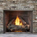 Majestic Courtyard Traditional Stacked Brick Outdoor Gas Fireplace [ODCOUG-36/42SSL]