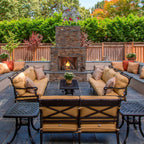 Majestic Courtyard Traditional Stacked Brick Outdoor Gas Fireplace [ODCOUG-36/42SSL]