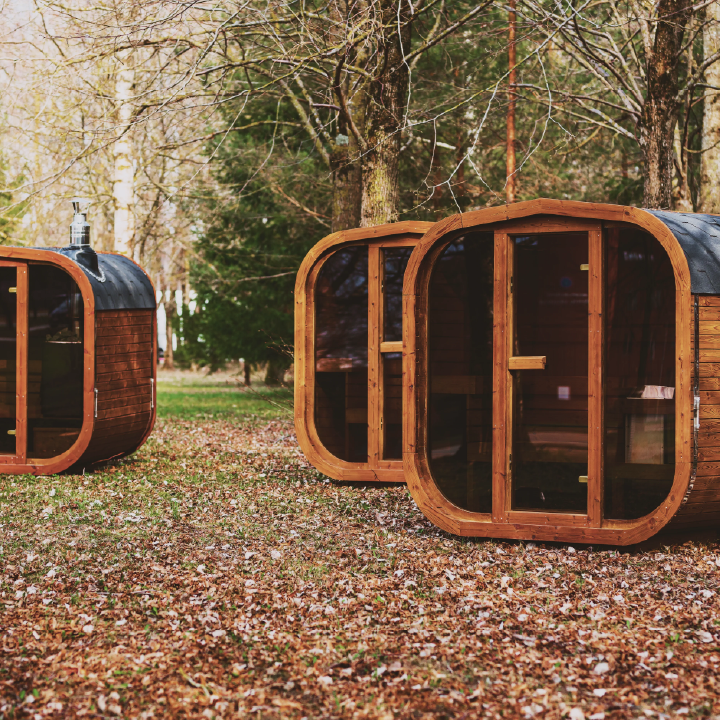 Mande Spa USA MW12 | Scandinavian Thermowood 2-3 Person Outdoor Sauna