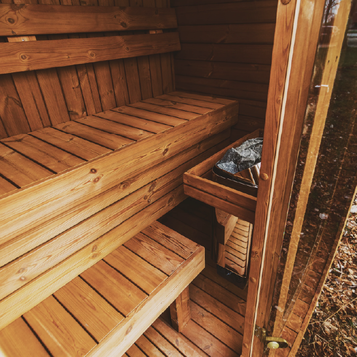 Mande Spa USA MW20 6-Person Scandinavian Thermowood Outdoor Sauna