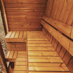 Mande Spa USA MW16 4-Person Scandinavian Thermowood Outdoor Sauna