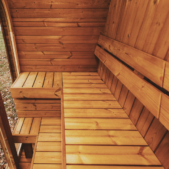 Mande Spa USA MW16 4-Person Scandinavian Thermowood Outdoor Sauna