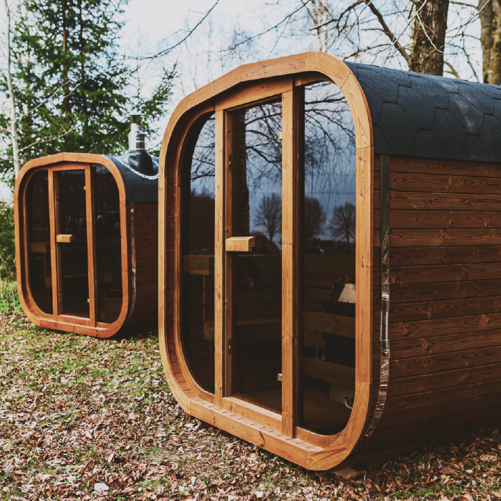 Mande Spa USA MW12 | Scandinavian Thermowood 2-3 Person Outdoor Sauna