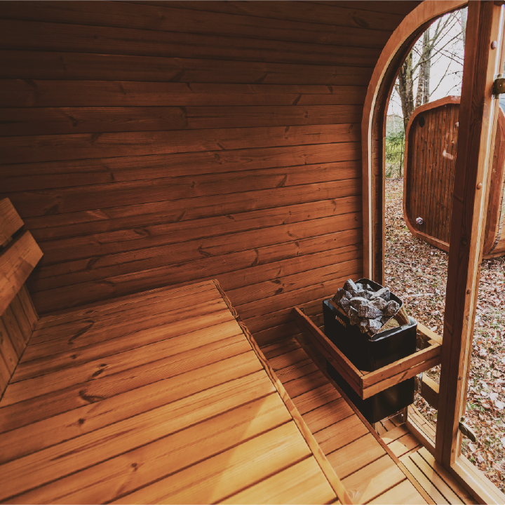 Mande Spa USA MW20 6-Person Scandinavian Thermowood Outdoor Sauna