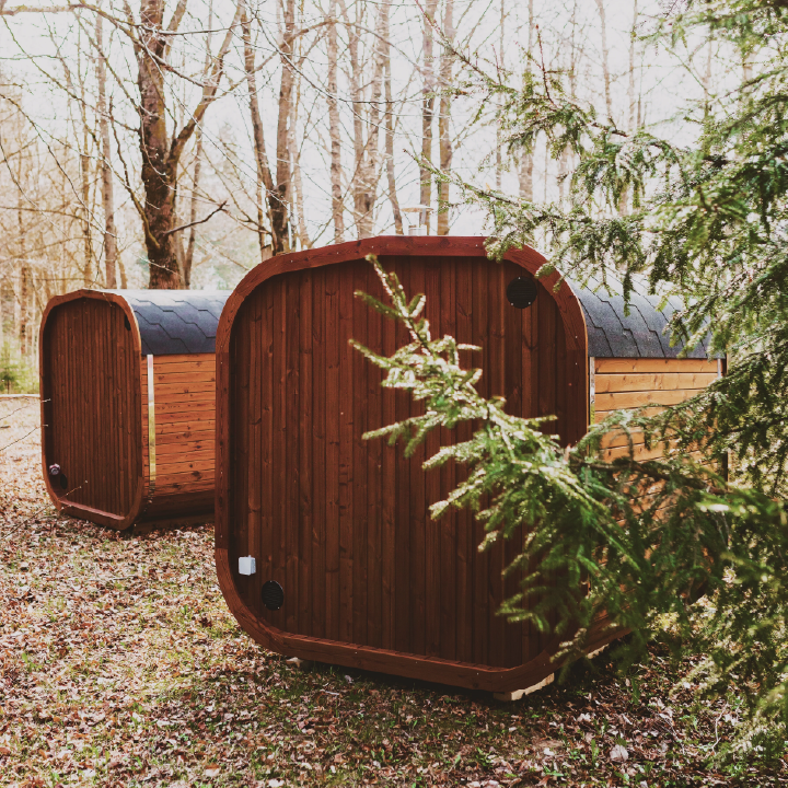 Mande Spa USA MW16 4-Person Scandinavian Thermowood Outdoor Sauna
