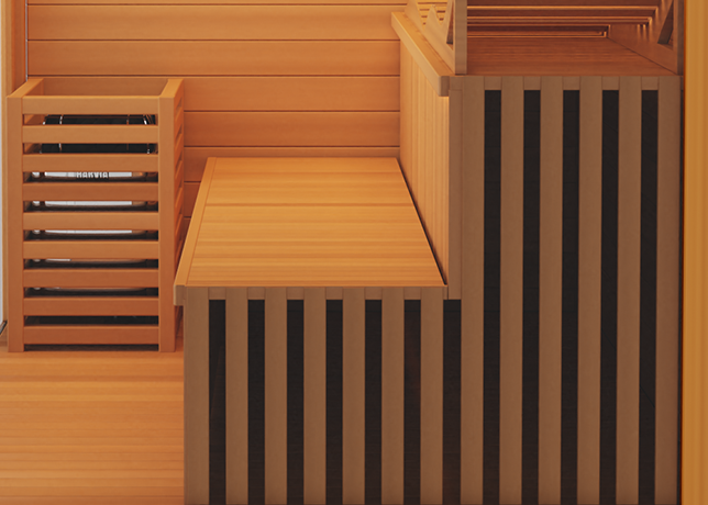 Traditional 7™ Three-Person Hemlock Steam Sauna