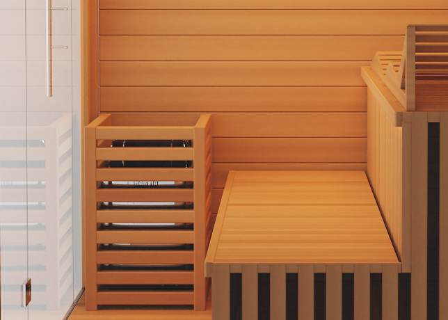 Traditional 7™ Three-Person Hemlock Steam Sauna