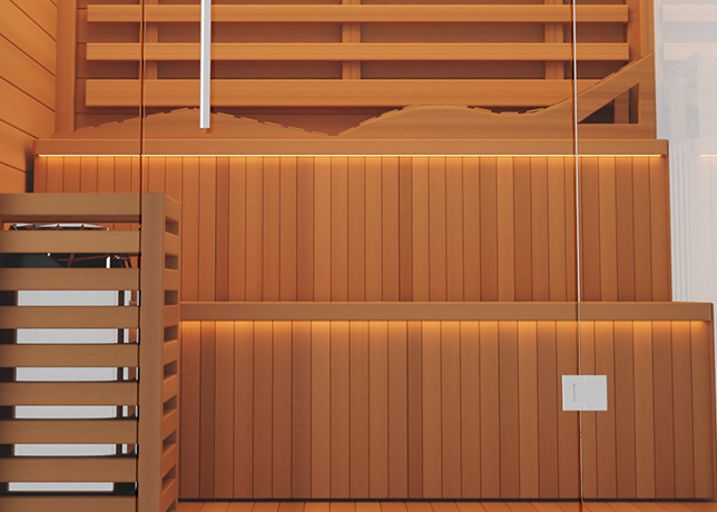 Traditional 7™ Three-Person Hemlock Steam Sauna