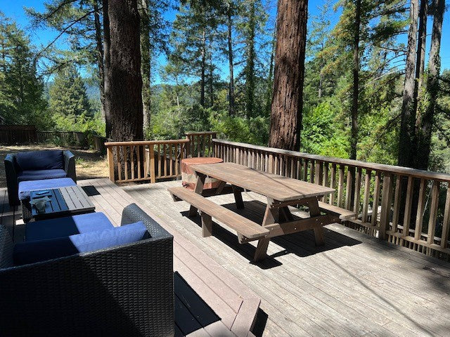 Best Redwood Super Deck Picnic Table