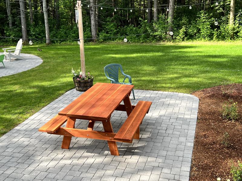 Best Redwood Super Deck Picnic Table