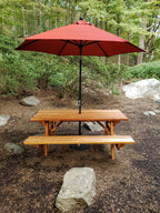 Best Redwood Super Deck Picnic Table