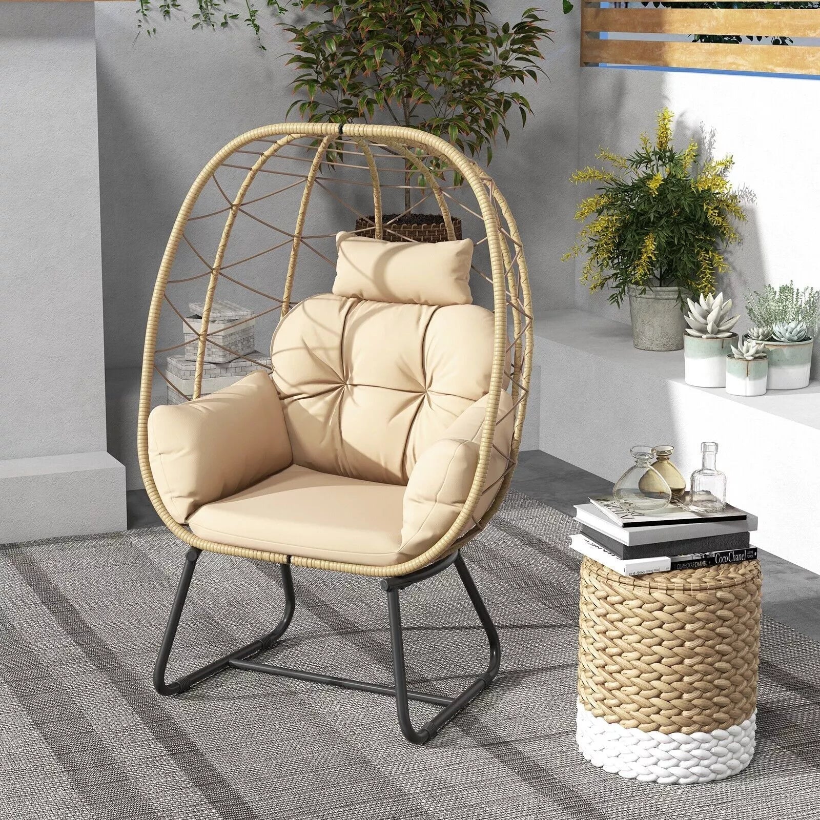 Noble Woven PE Wicker Garden Egg Chair