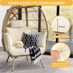 Reeves Sculptural Wicker Cocoon Chair