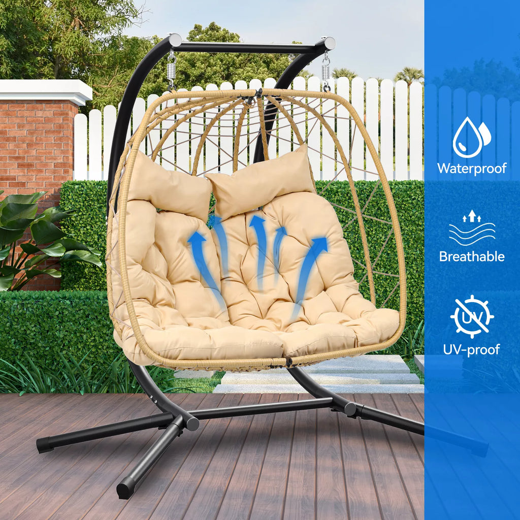 Canva Home Serenity 2-Seater Hanging Egg Chair