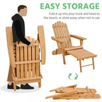 Heritage Solid Wood Adirondack Lounger