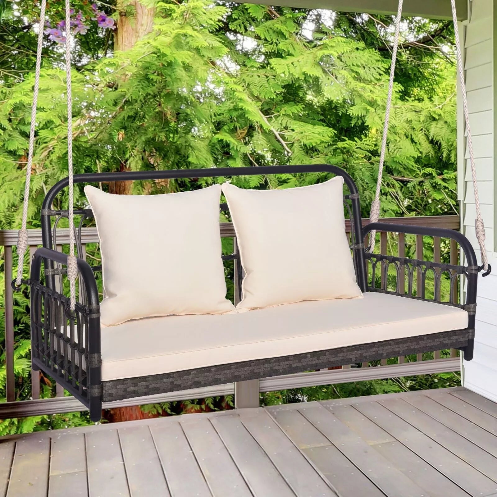 Libby Darden Woven Outdoor Swing Chair