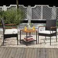 Mclean Hand-Woven Rattan Armchair Set