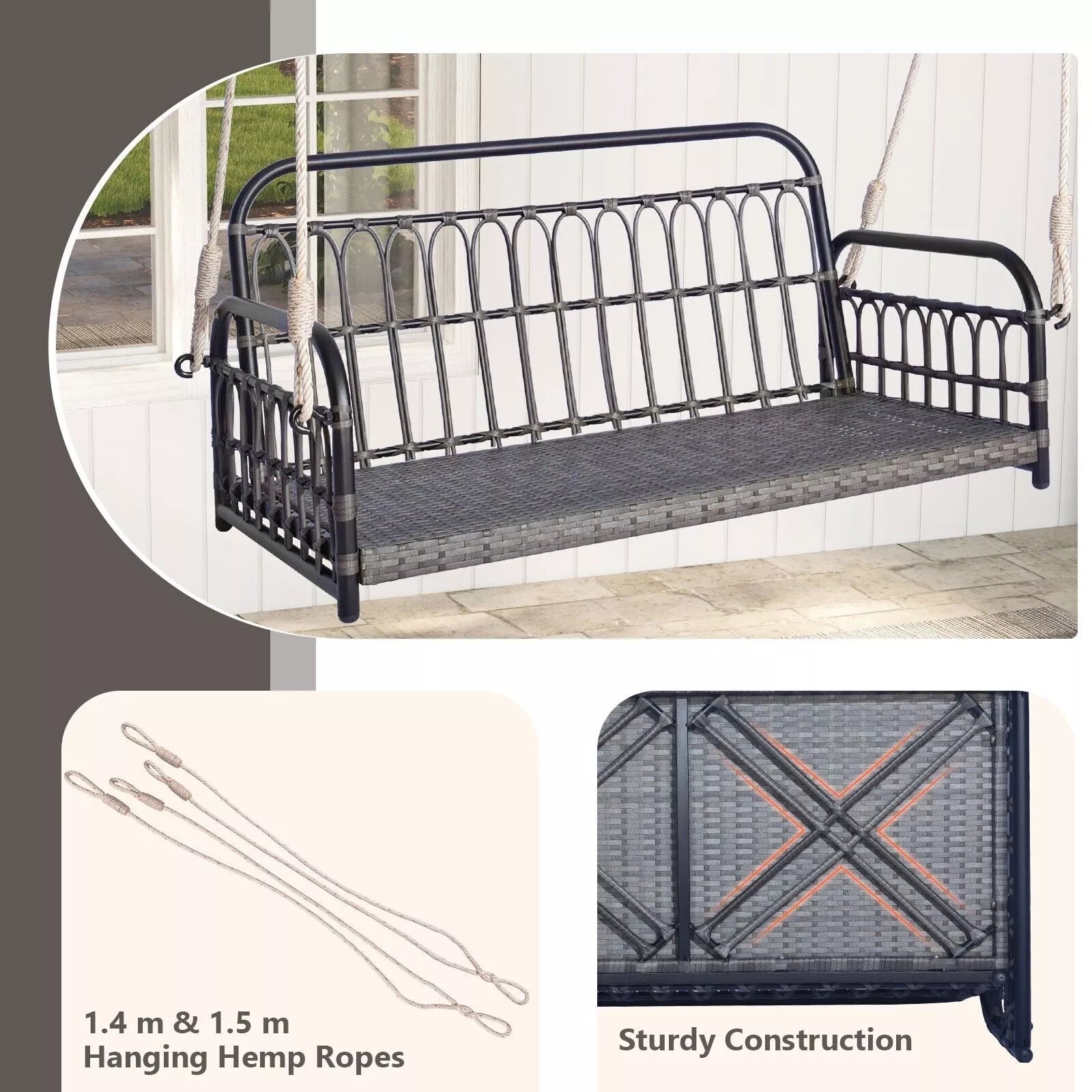 Libby Darden Woven Outdoor Swing Chair