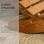 Crosby Larch Wood Adjustable Outdoor Lounge Chair