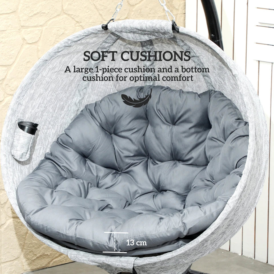 Brewer Sculptural Outdoor Hanging Egg Chair