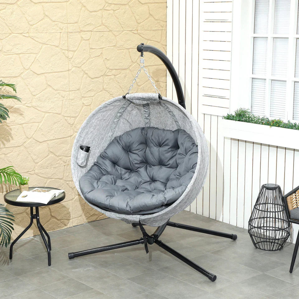 Brewer Sculptural Outdoor Hanging Egg Chair